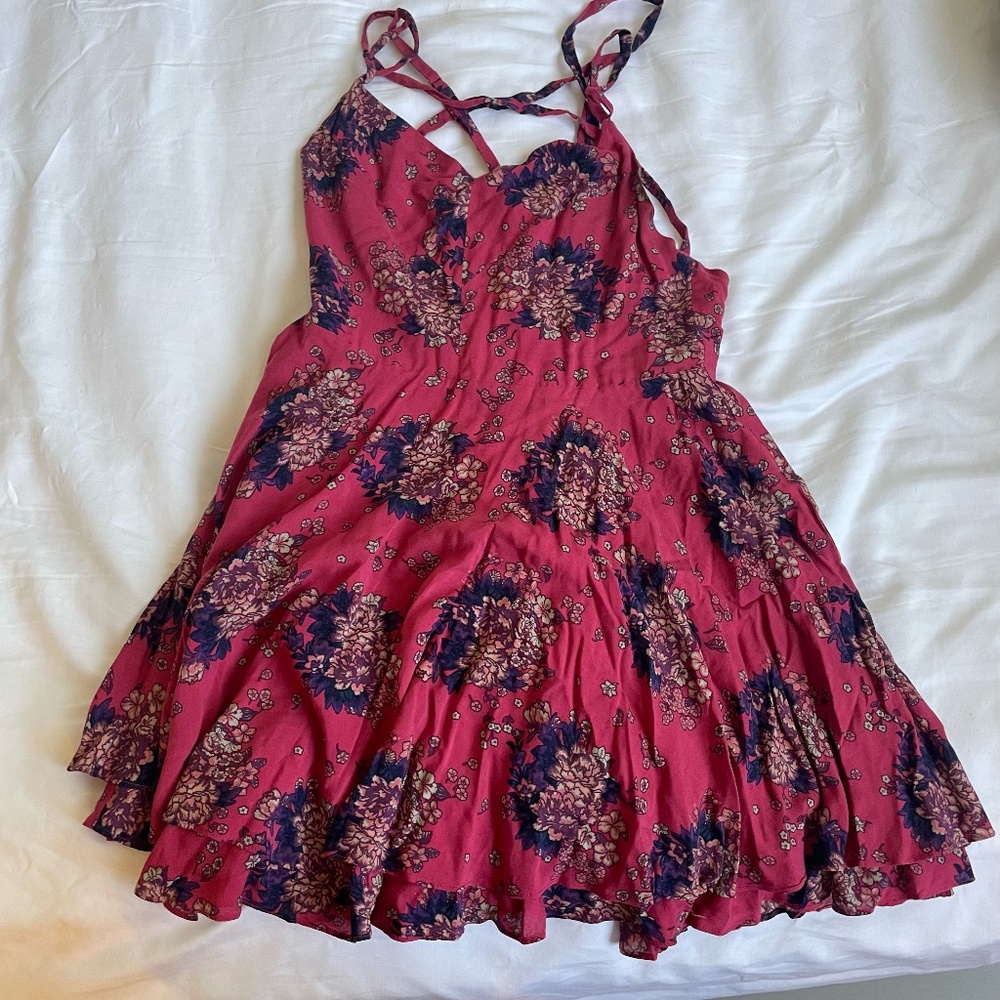 Kimchi Blue Pink Floral Dress